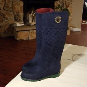 Beautiful high boots. Blue, Tommy Hilfiger. Size 7